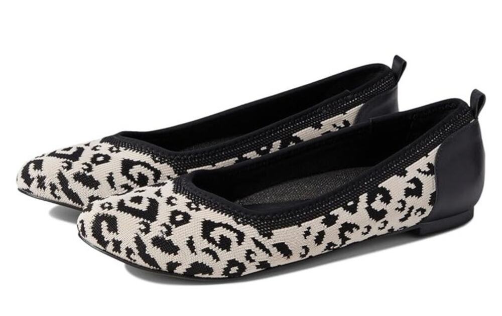 WALKING CRADLES Womens NEW Bette Leopard Print Knit Slip-on Ballet Flats/Size 11